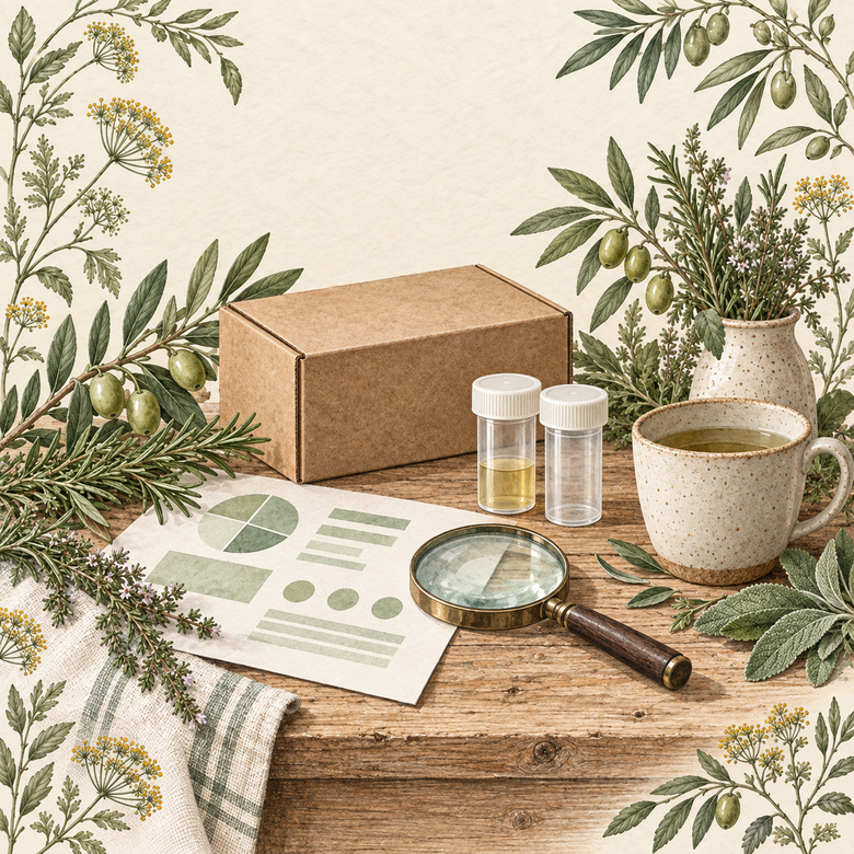 Symbolische Illustration eines Testsets und einer Auswertung; kein Original-Produktfoto