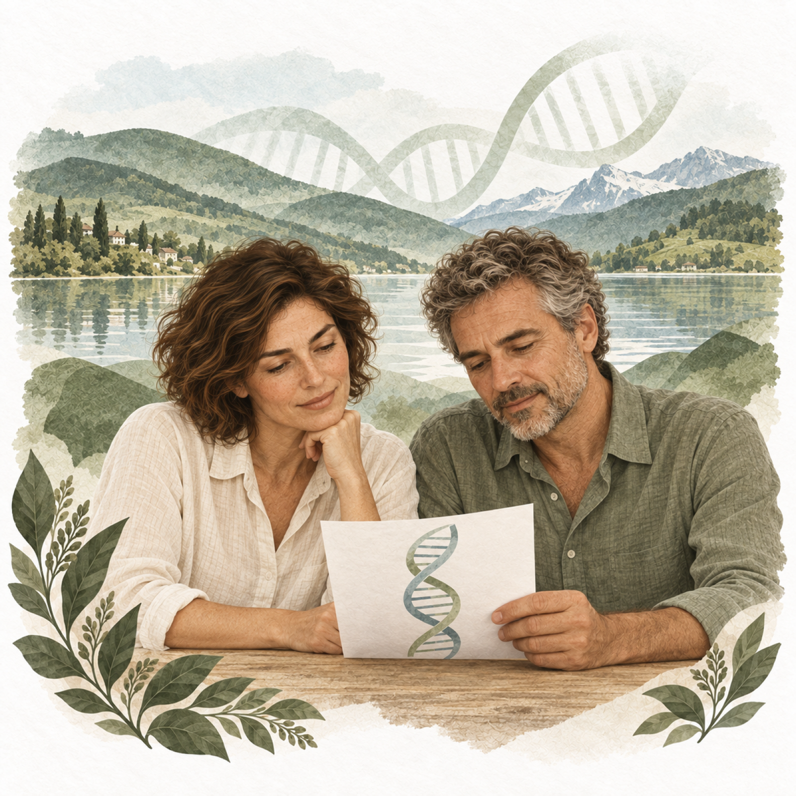 Symbolische Illustration zu DNA und Lebensstil